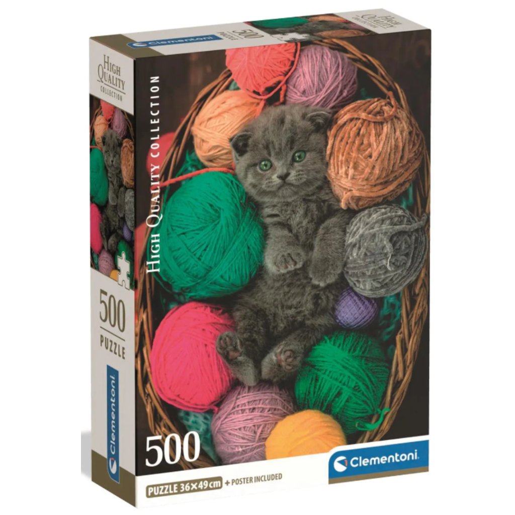 HQC Fluffy Kitten puzzle 500 db-os - Clementoni