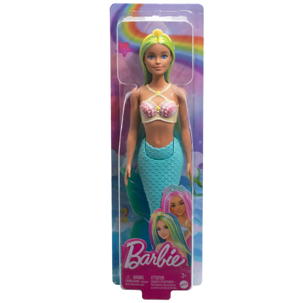 Barbie Dreamtopia: Sellő baba kék hajjal és uszonnyal - Mattel kép 5