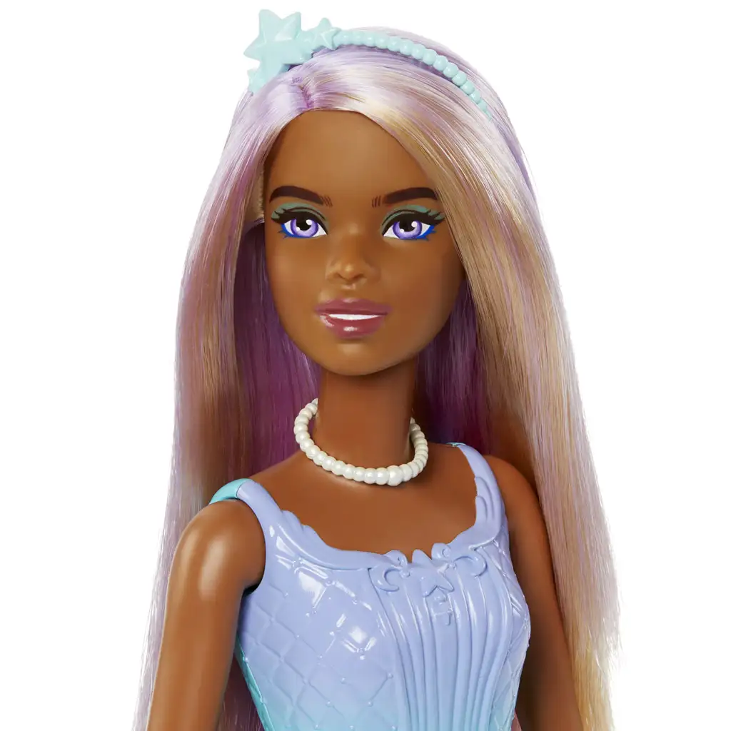 Barbie Dreamtopia: Hercegnő baba kék-lila pillangós ruhában - Mattel kép 3