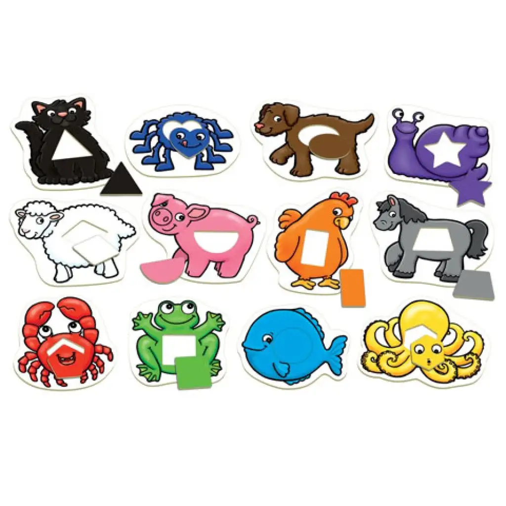 Állatok és formák készségfejlesztő játék kép 2