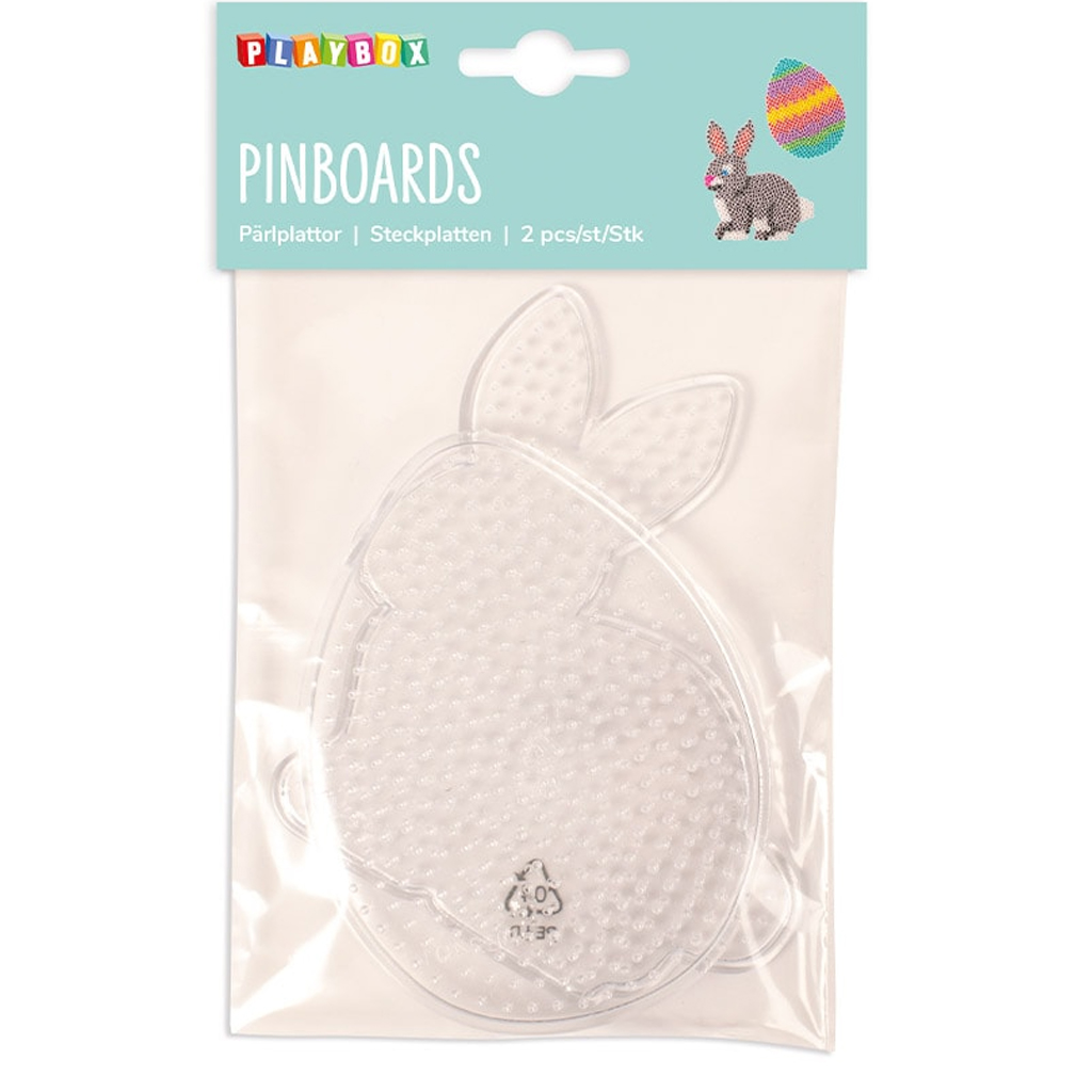 PlayBox: Húsvéti alaplap csomag 5mm-es MIDI vasalható gyöngyökhöz 2db-os szett