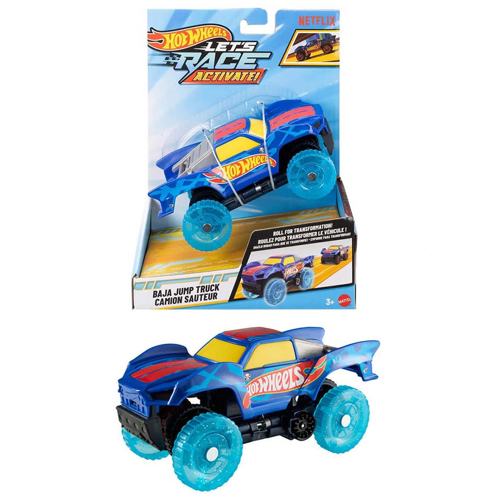 Hot Wheels: Let's Race Baja Jump Truck 1/32 kisautó - Mattel