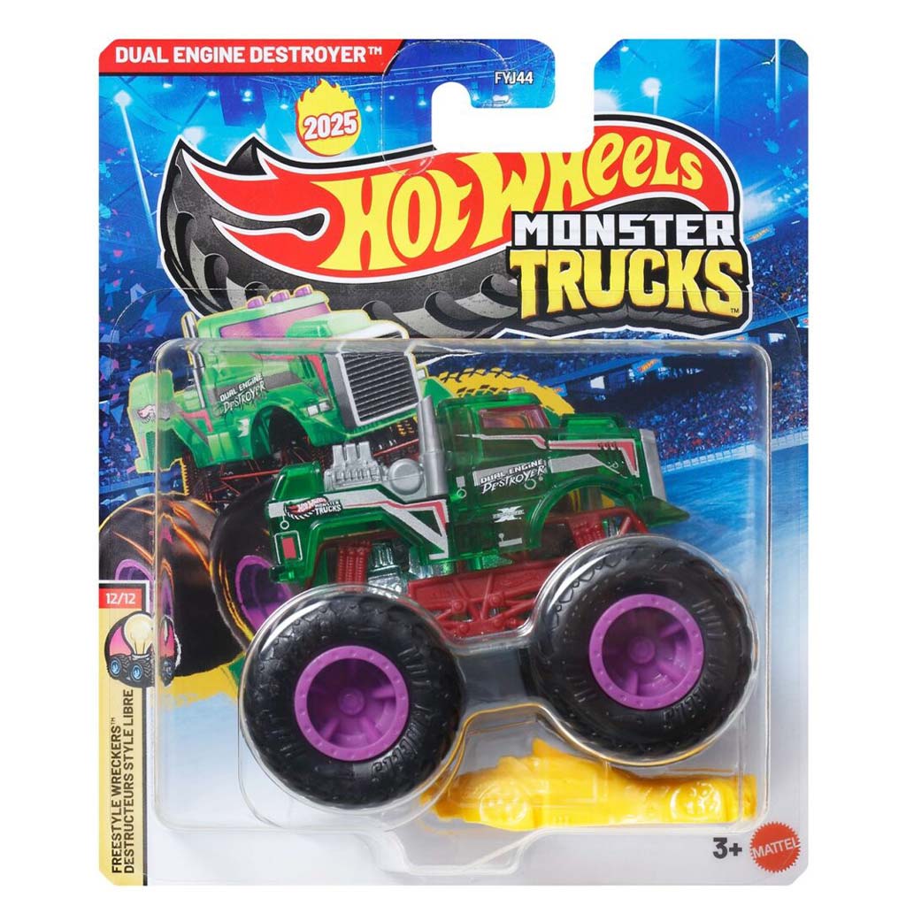 Hot Wheels Monster Trucks: Dual Engine Destroyer kisautó 1/64 – Mattel