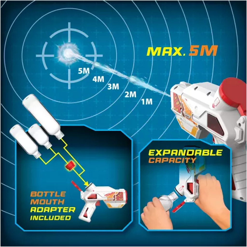 Silverlit: Hydro M.A.D mini elektromos vízipisztoly - Fehér kép 4