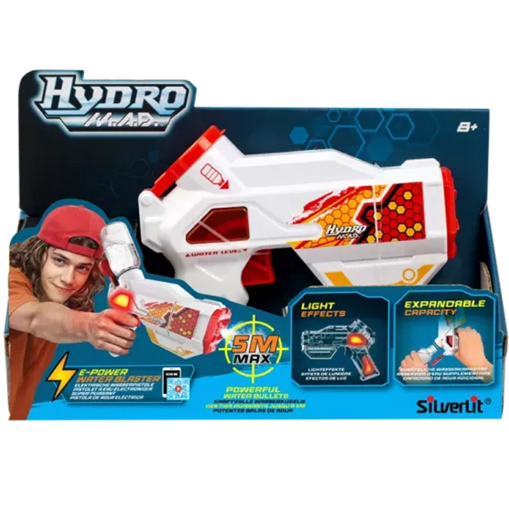 Silverlit: Hydro M.A.D mini elektromos vízipisztoly - Fehér kép 1