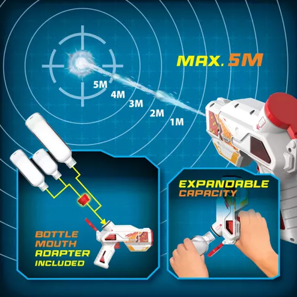 Silverlit: Hydro M.A.D mini elektromos vízipisztoly - Kék kép 4