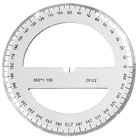 ICO: Koh-I-Noor átlátszó szögmérő 360 fokos