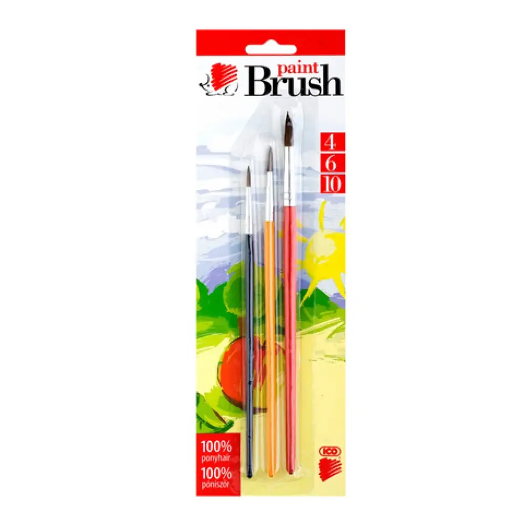 ICO: SÜNI ecsetkészlet festett fanyelű kép 1