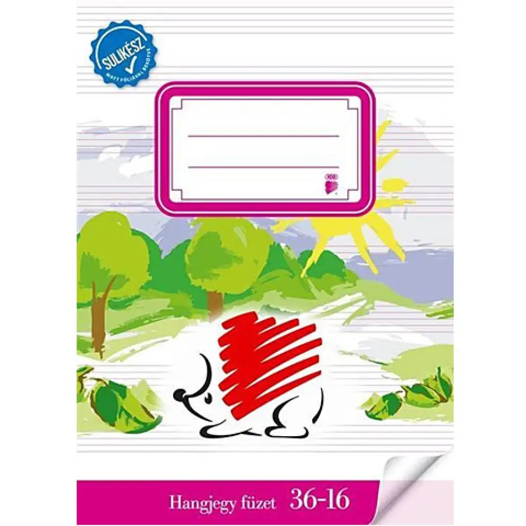 ICO: SÜNI sulikész bekötött hangjegy füzet A/5 36-16 kép 1