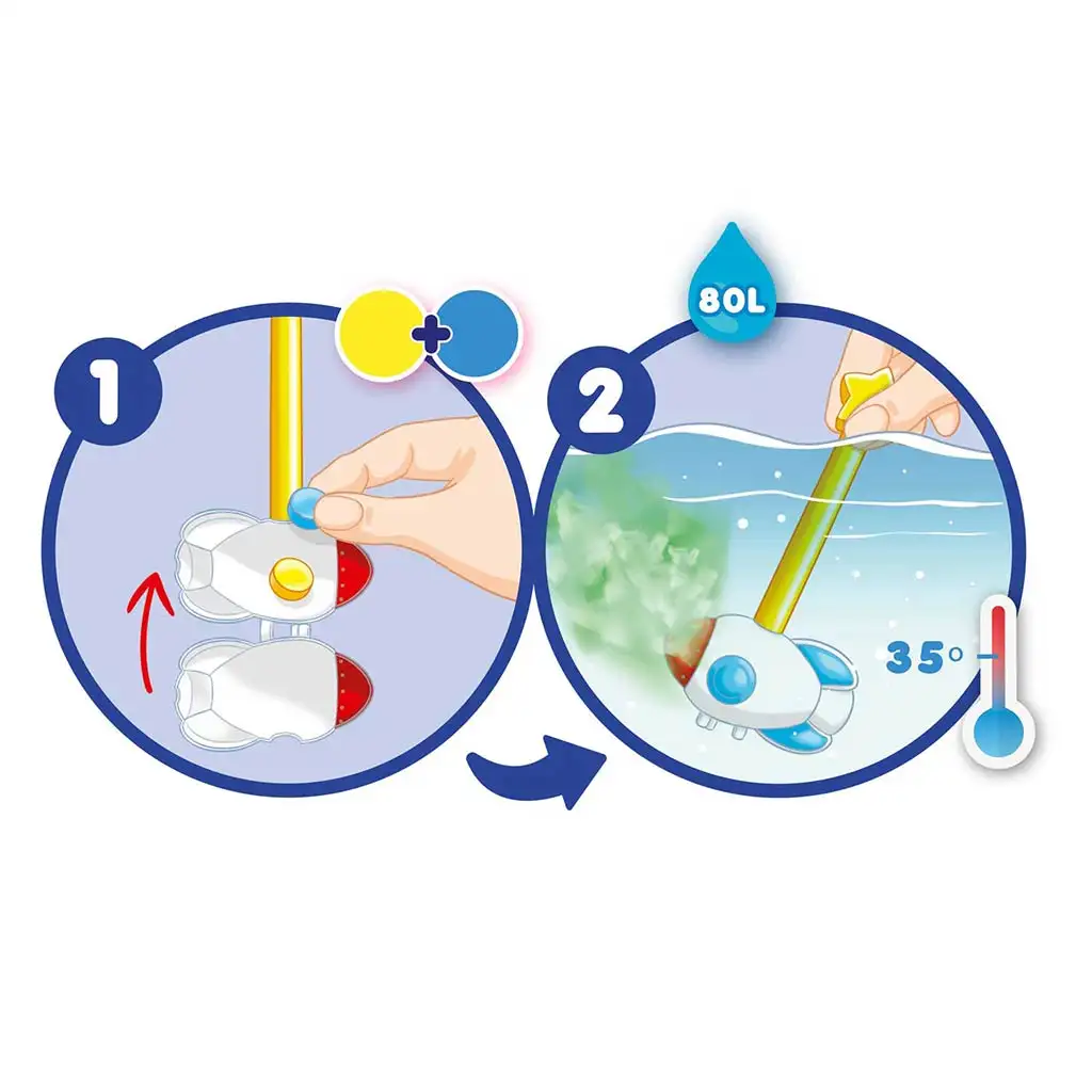 Craze Inkee: Vegán fürdő tabletta csomag rakétával kép 2