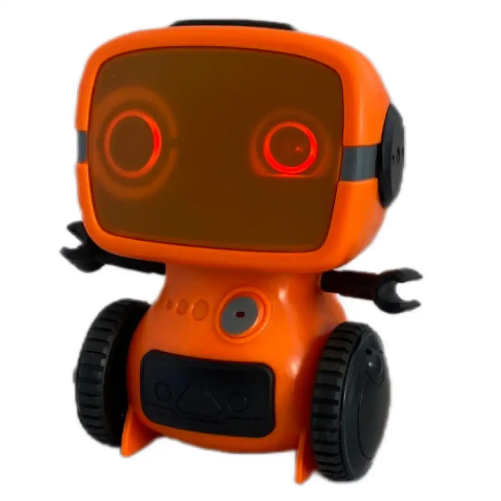 RC interaktív TalkBot robot walkie-talkie üzemóddal narancssárga színben 2,4GHz kép 3
