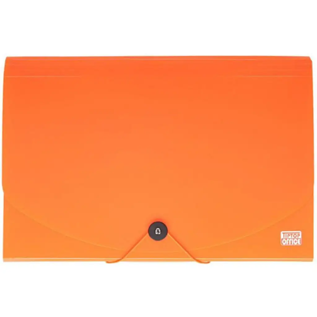 Spirit: Irattartó mappa A4 12 rekeszes neon narancssárga