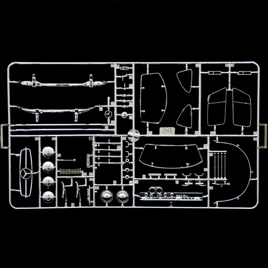 Italeri 1/16 Mercedes-Benz 300SL Gullwing autó makett kép 6