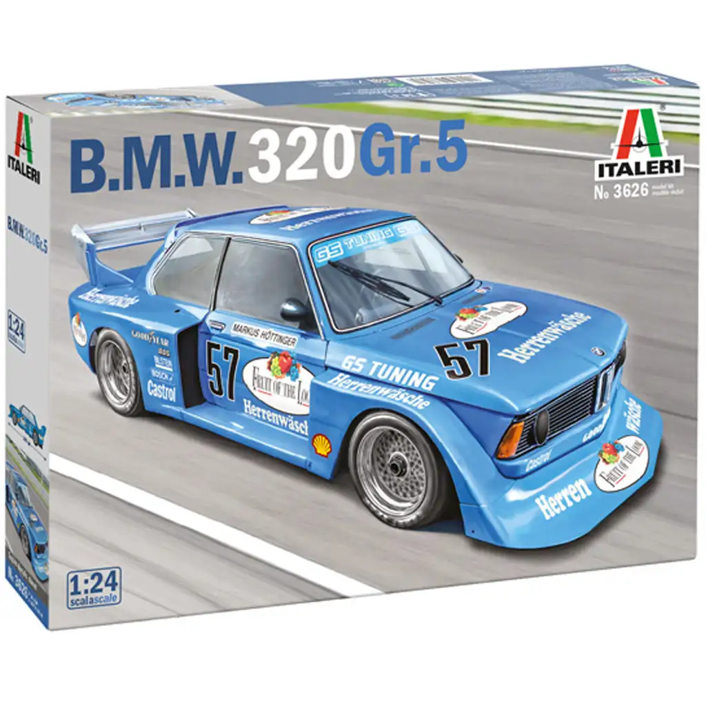 Italeri 1/24 BMW 320 Gr.5 versenyautó makett kép 1