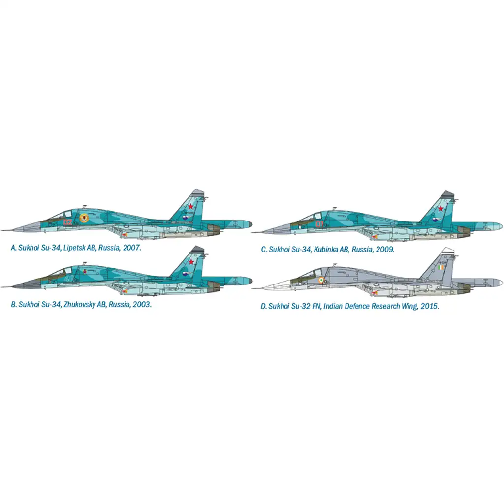 Italeri 1/72 Sukhoi Su-34/Su-32 FN vadászbombázó repülőgép makett kép 3