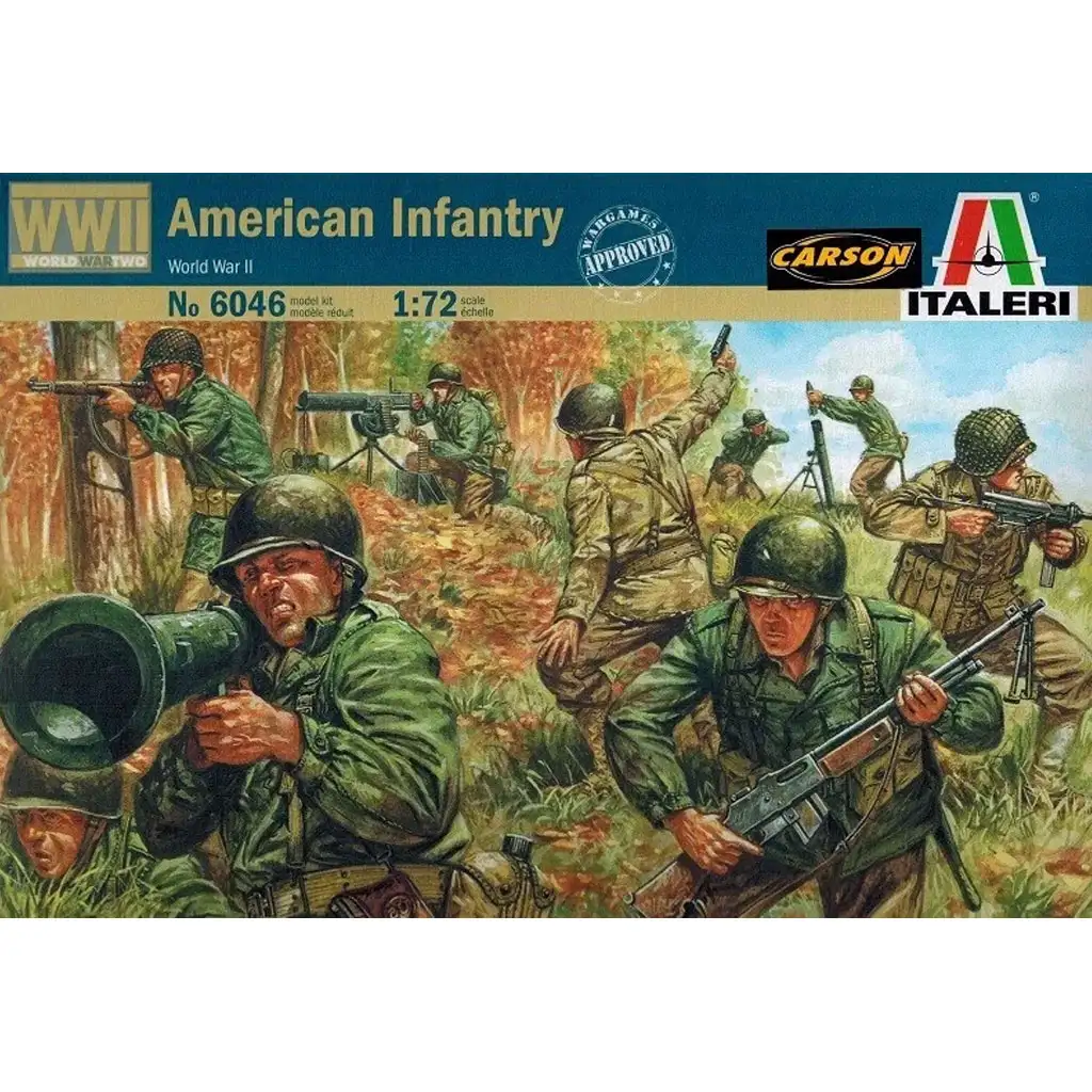 Italeri 1/72 American Infantry WWII. katona figurák makett