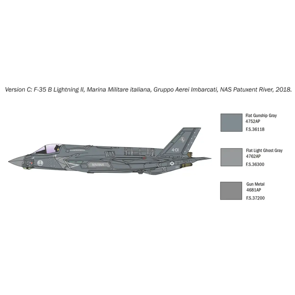Italeri 1/72 F-35B Lightning II vadászrepülőgép makett kép 5