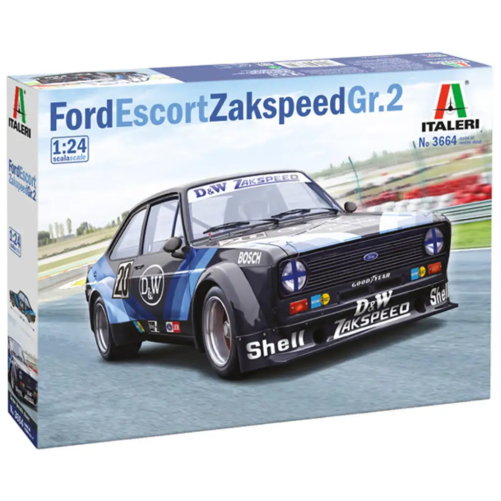 Italeri 1/24 Ford Escort Zakspeed Gr.2 autó makett kép 1