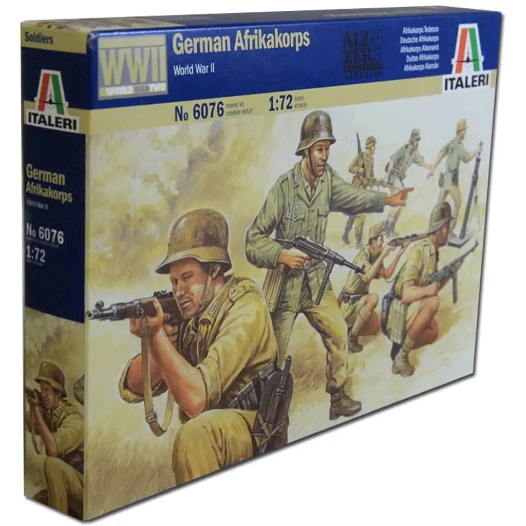 Italeri 1/72 German Afrikakorps Német katonai figurák makett