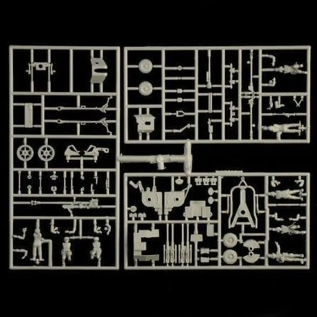 Italeri 1/72 German Guns Set tüzérségi fegyverek makett kép 2
