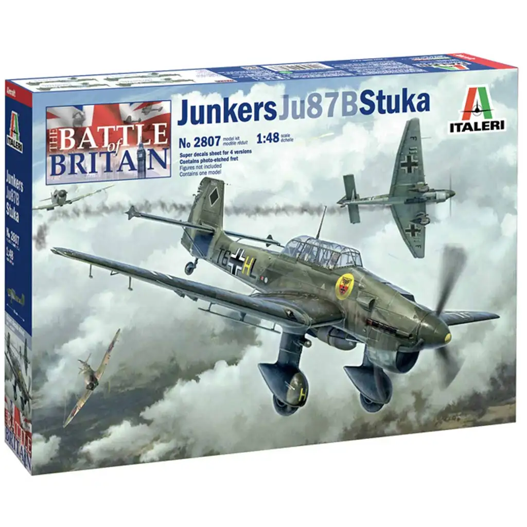 Italeri 1/48 Junkers Ju 87B Stuka repülőgép makett