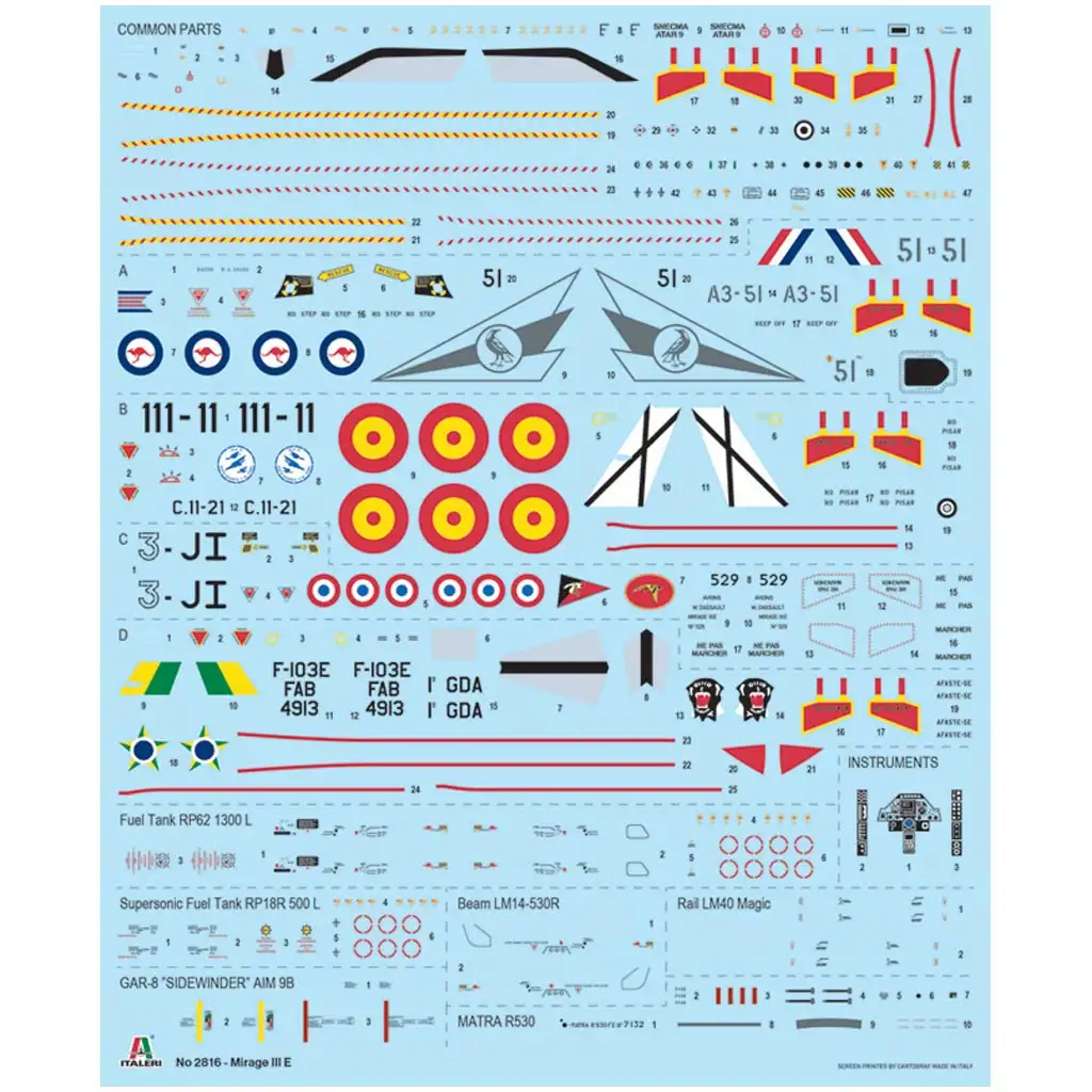 Italeri 1/48 Mirage III E repülőgép makett kép 2