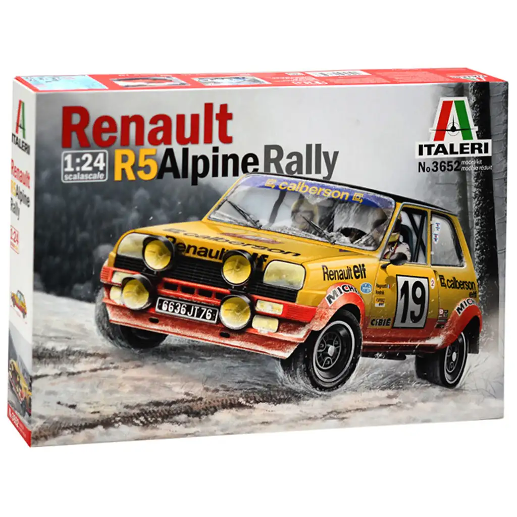 Italeri 1/24 Renault R5 Alpine Rally autómakett kép 1