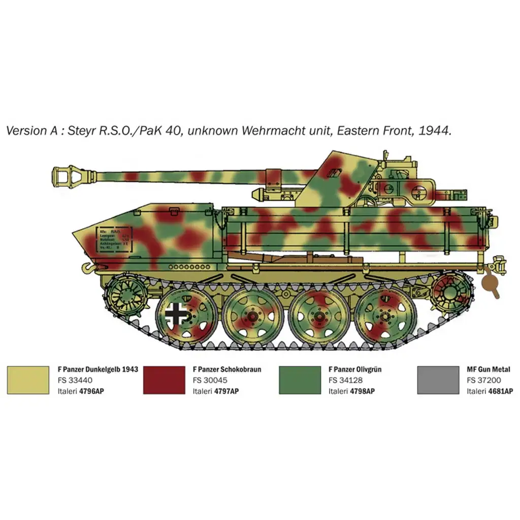 Italeri: 1/35 RSO/PaK 40 páncélvadász makett kép 3