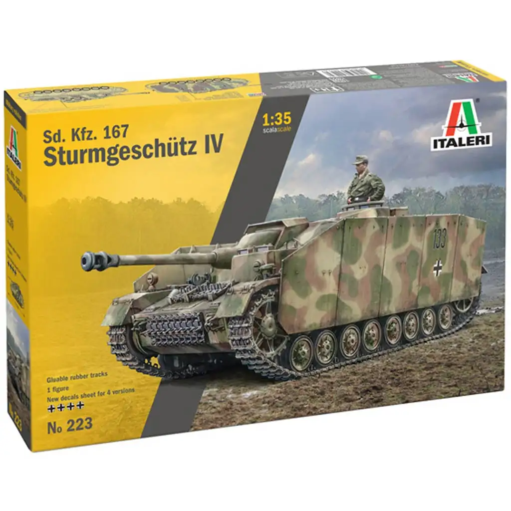 Italeri 1/35 Sd.Kfz. 167 Sturmgeschütz IV rohamlöveg makett