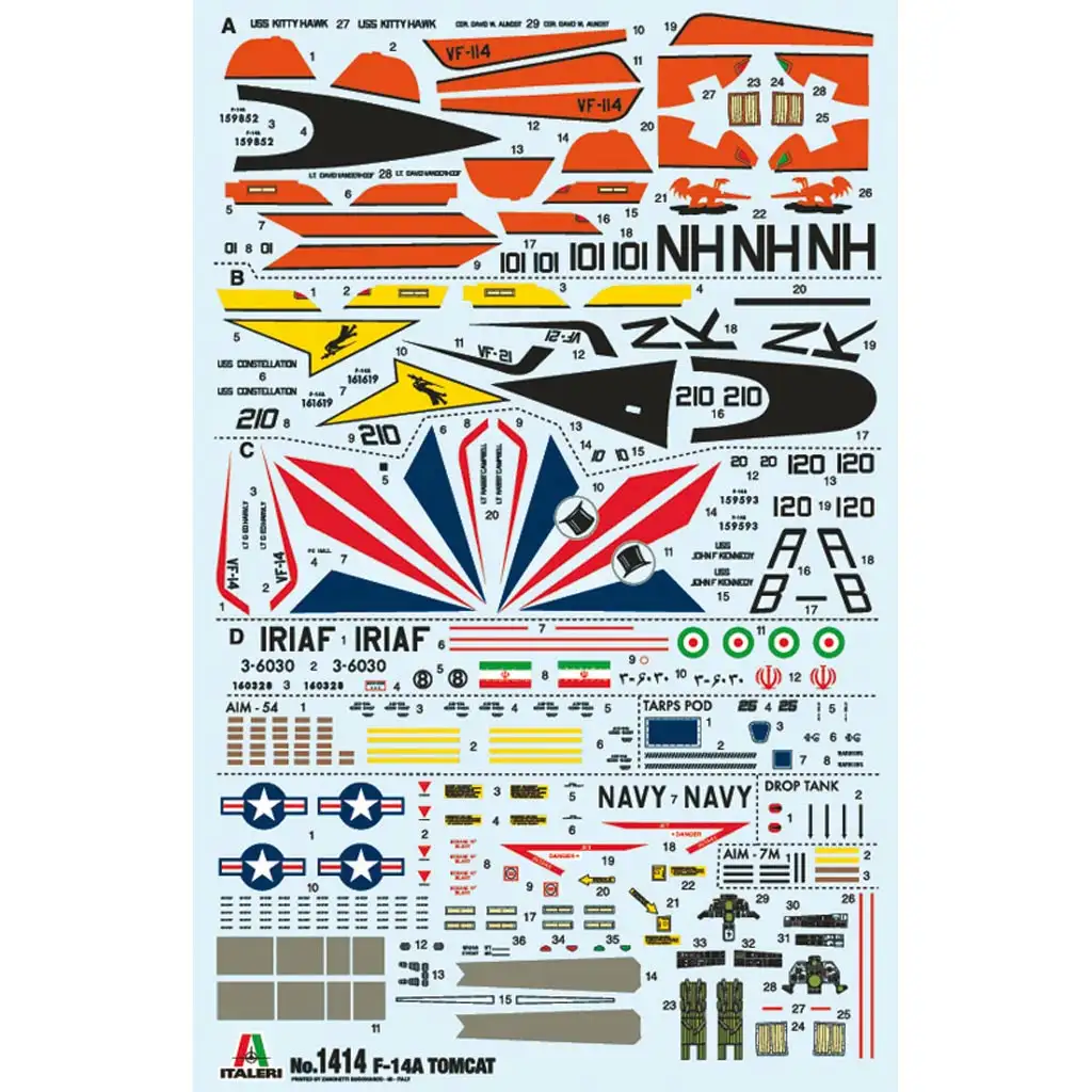 Italeri 1/72 F-14A Tomcat vadászgép makett kép 2