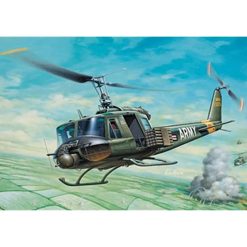 Italeri 1/72 UH-1B Huey helikopter makett kép 2