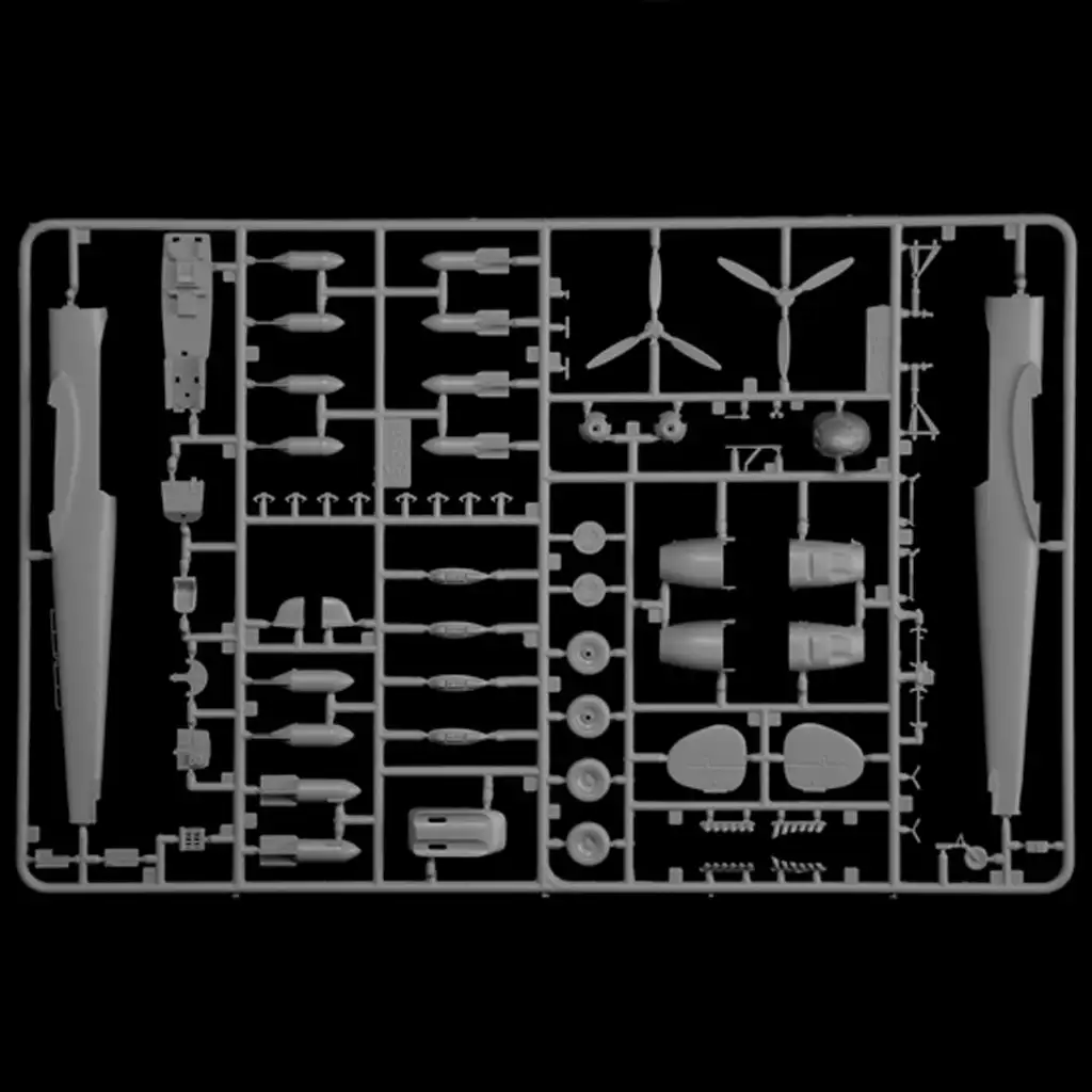 Italeri 1/72 Bf 110 C Zerstörer vadászrepülőgép makett kép 8