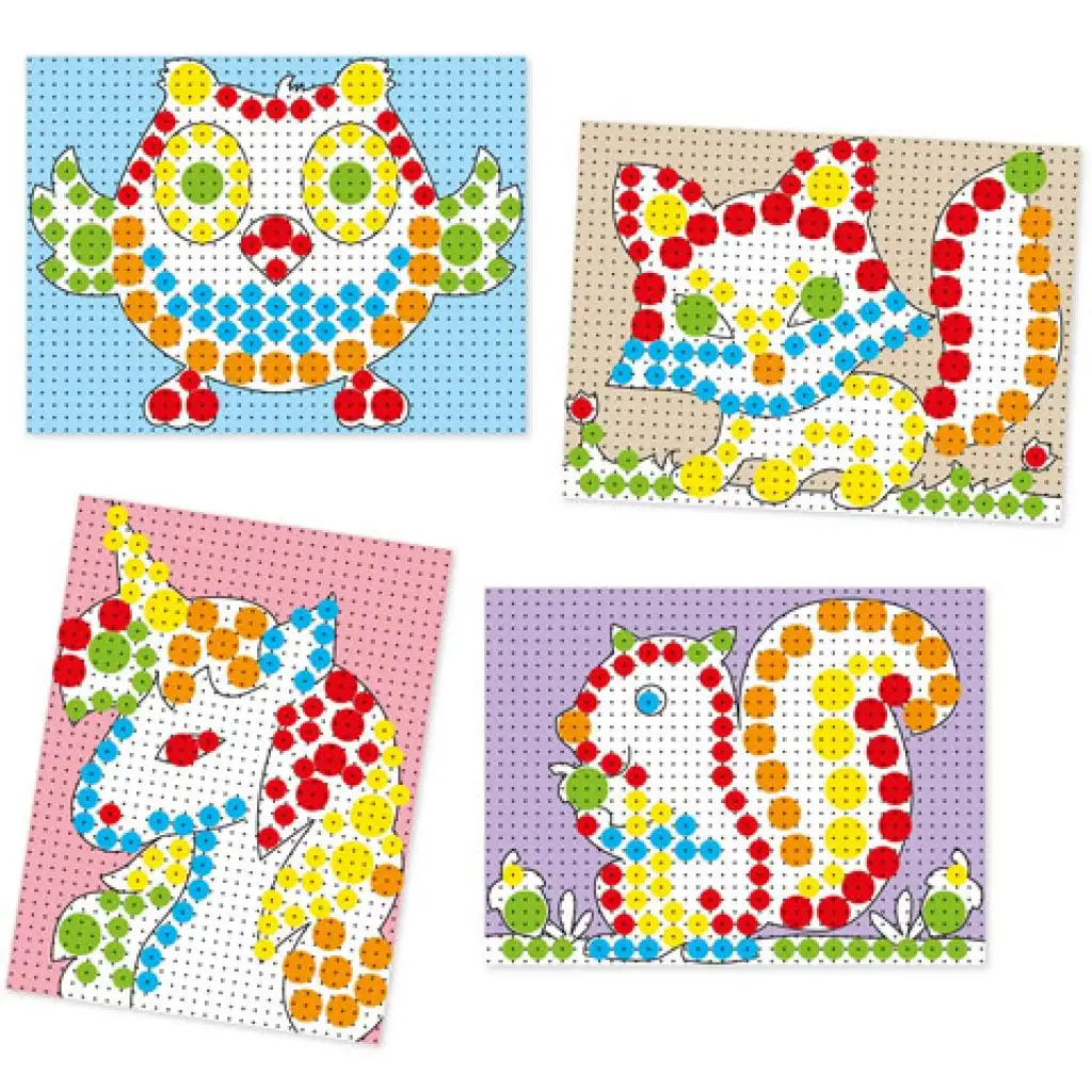 Quercetti: Színes pötyi készlet 150db-os kép 3