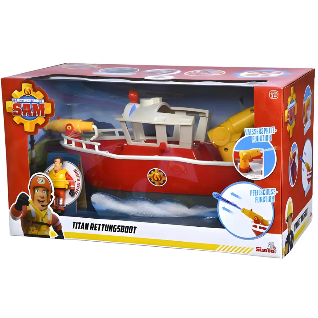 Sam a tűzoltó: Titán tűzoltóhajó - Simba Toys kép 3