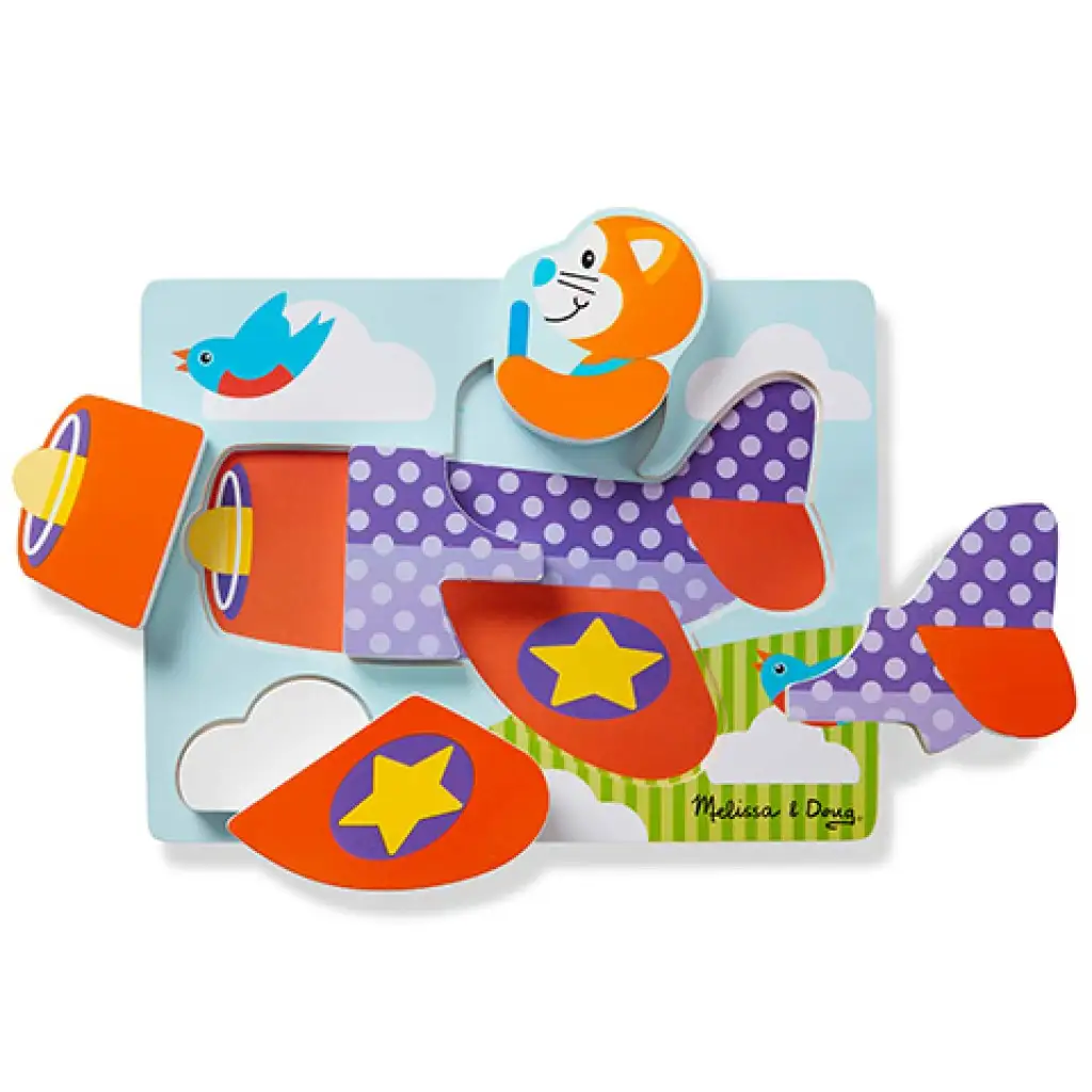 Járművek fa óriás puzzle - Melissa & Doug kép 4