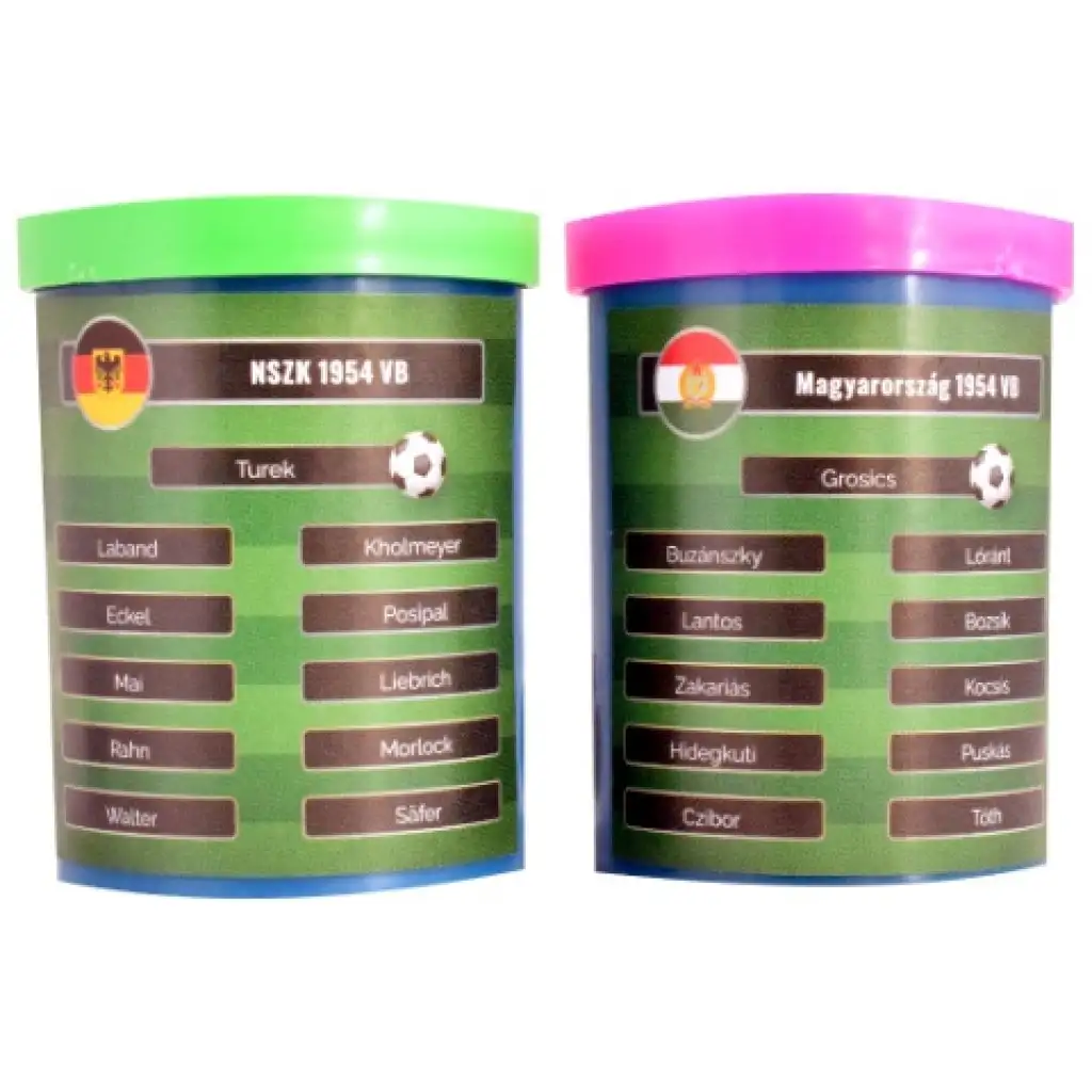 Játszd újra az 1954-es foci VB döntőt! Magyarország-NSZK gombfoci szett ajándék csapattal