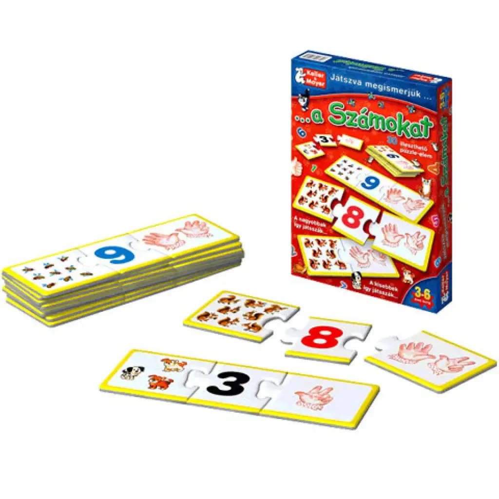 Játszva megtanuljuk a számokat társasjáték kép 2