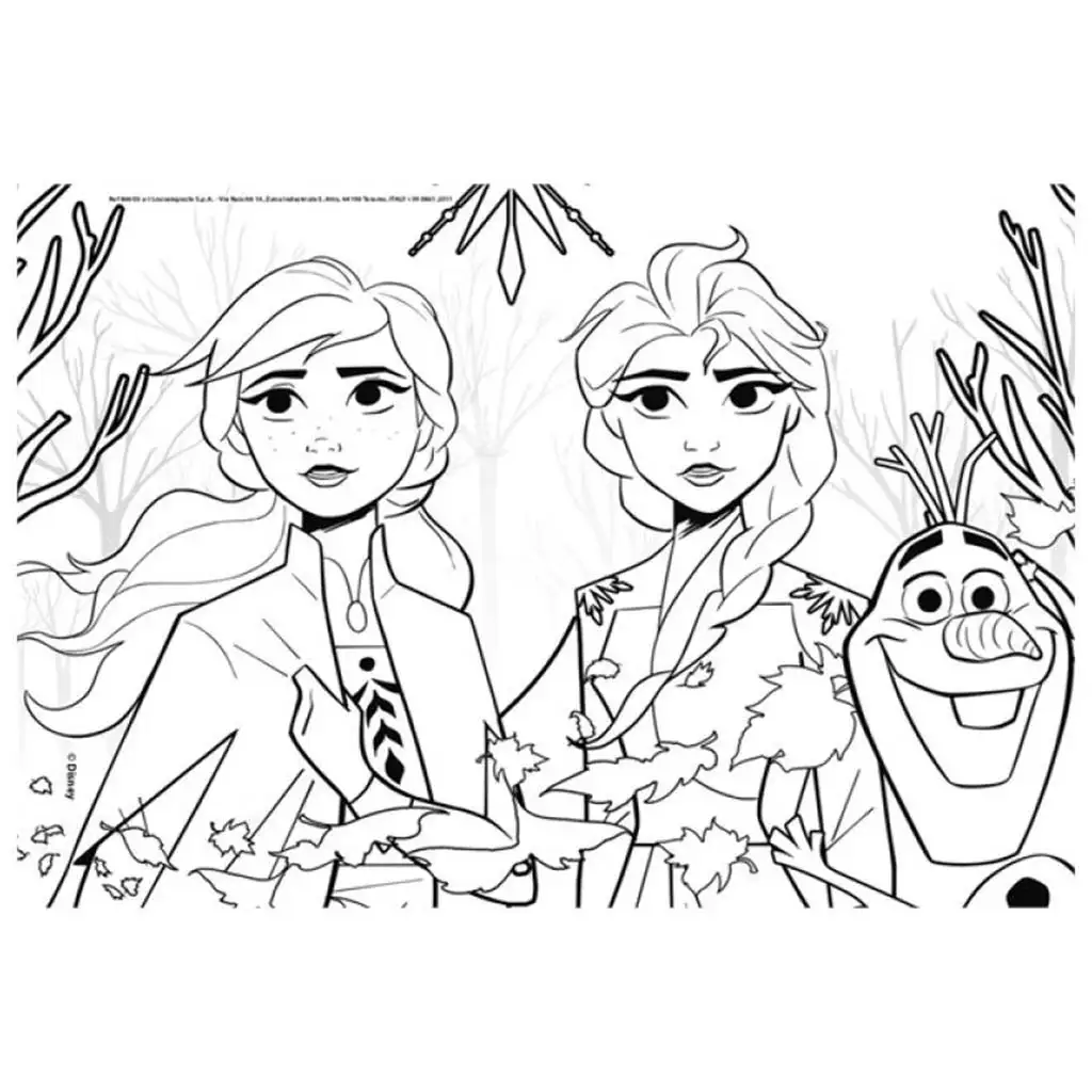 Jégvarázs II 2 az 1-ben maxi 4x48db-os puzzle és színező 35x25cm - Lisciani kép 2