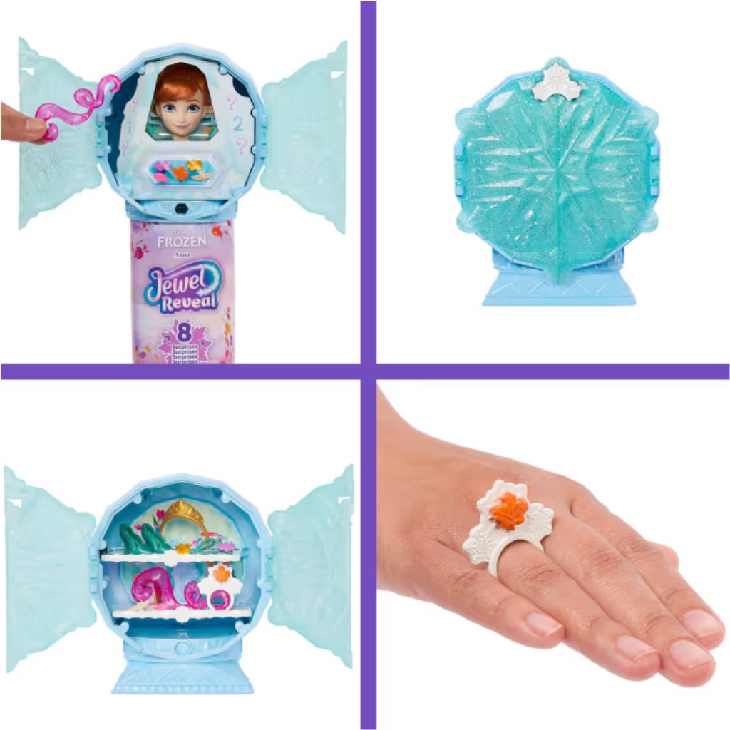 Jégvarázs: Jégkristály meglepetés - Anna baba - Mattel kép 3