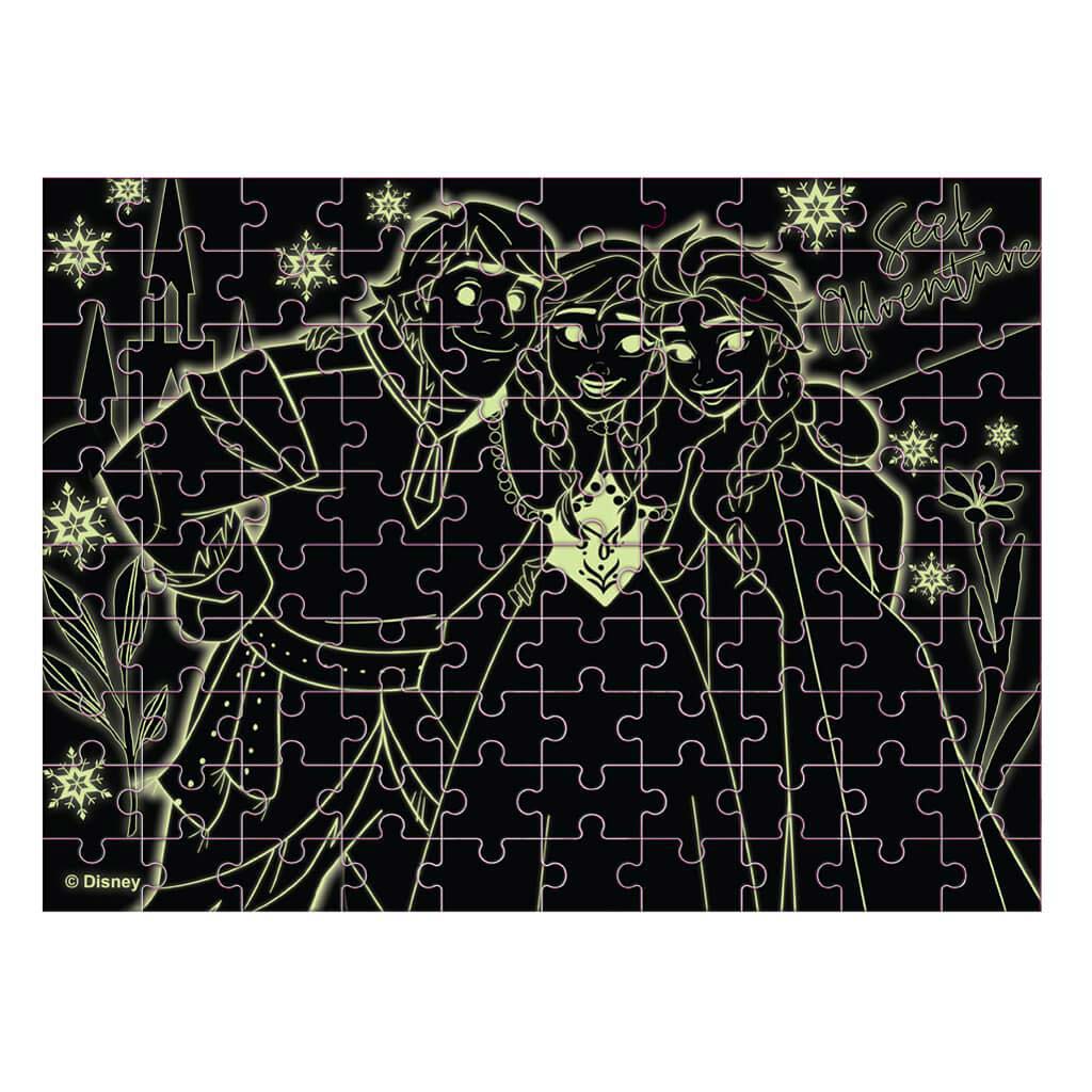 Luna: Jégvarázs 100db-os sötétben világító puzzle kép 3