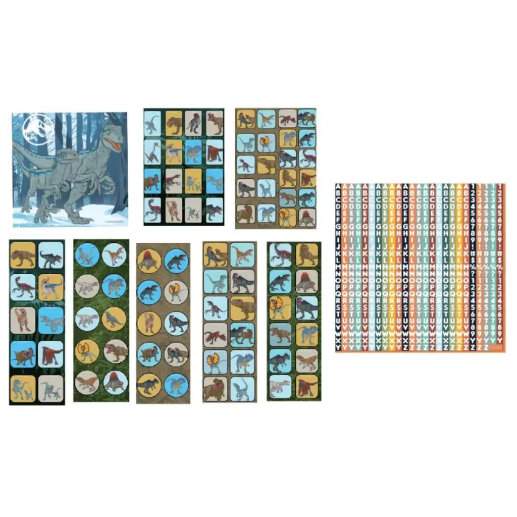 Jurassic World nagy 1000db-os matrica szett táskában kép 2