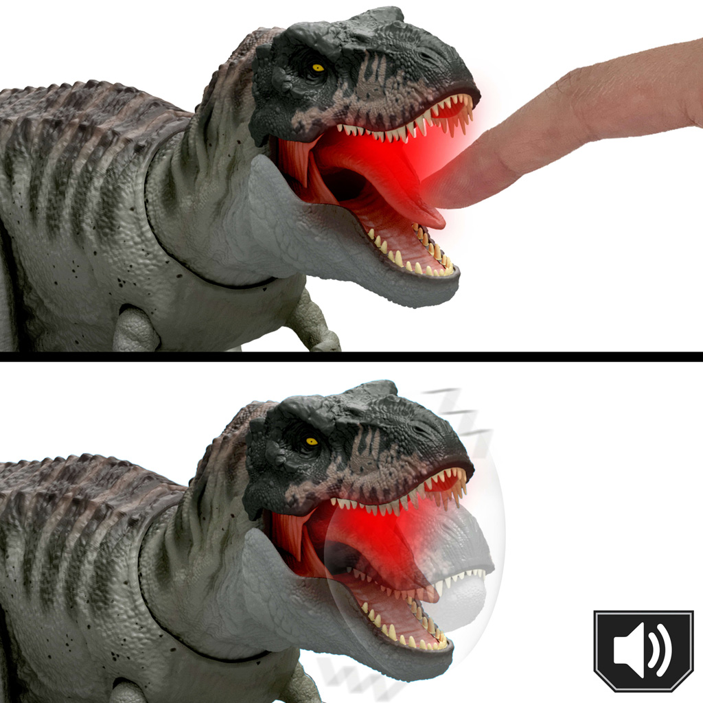 Jurassic World: Újjászületés - Power Devour Tyrannosaurus Rex - Mattel kép 2