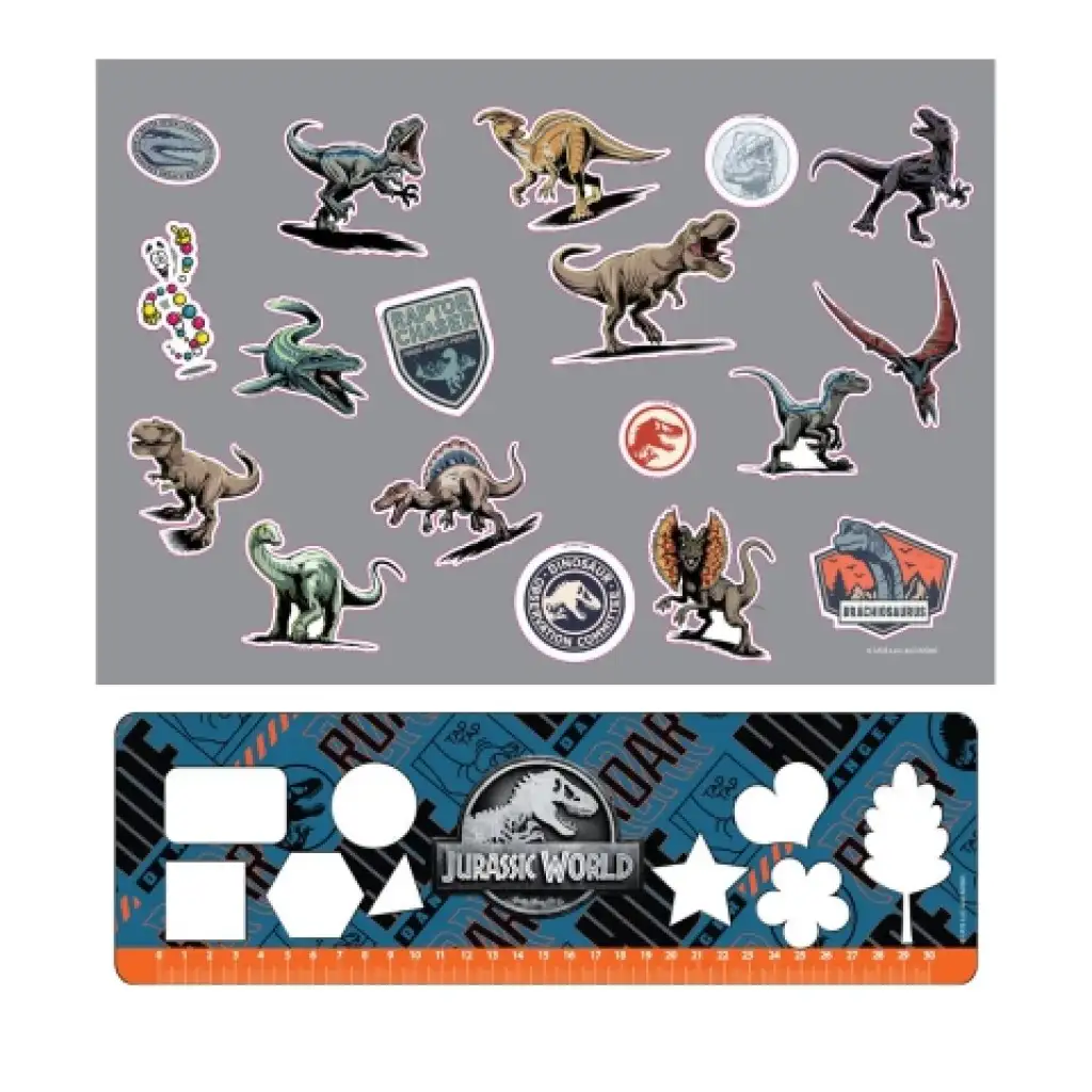 Jurassic World: Vázlatfüzet matricákkal és sablonnal kép 2