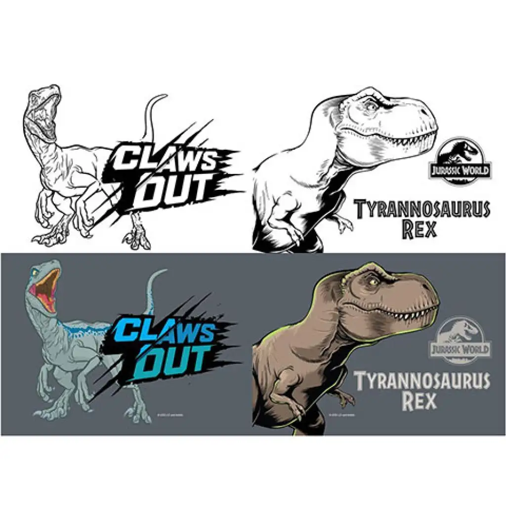 Must... Jurassic World vonalas füzet színezővel 40 lapos kétféle változatban kép 4