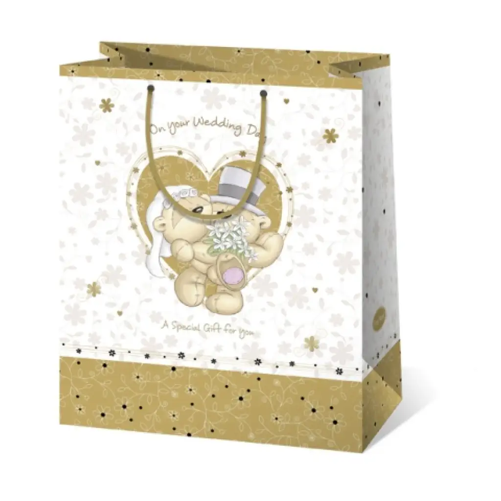 Esküvő napja óriás ajándéktáska 33x45x15cm kép 1