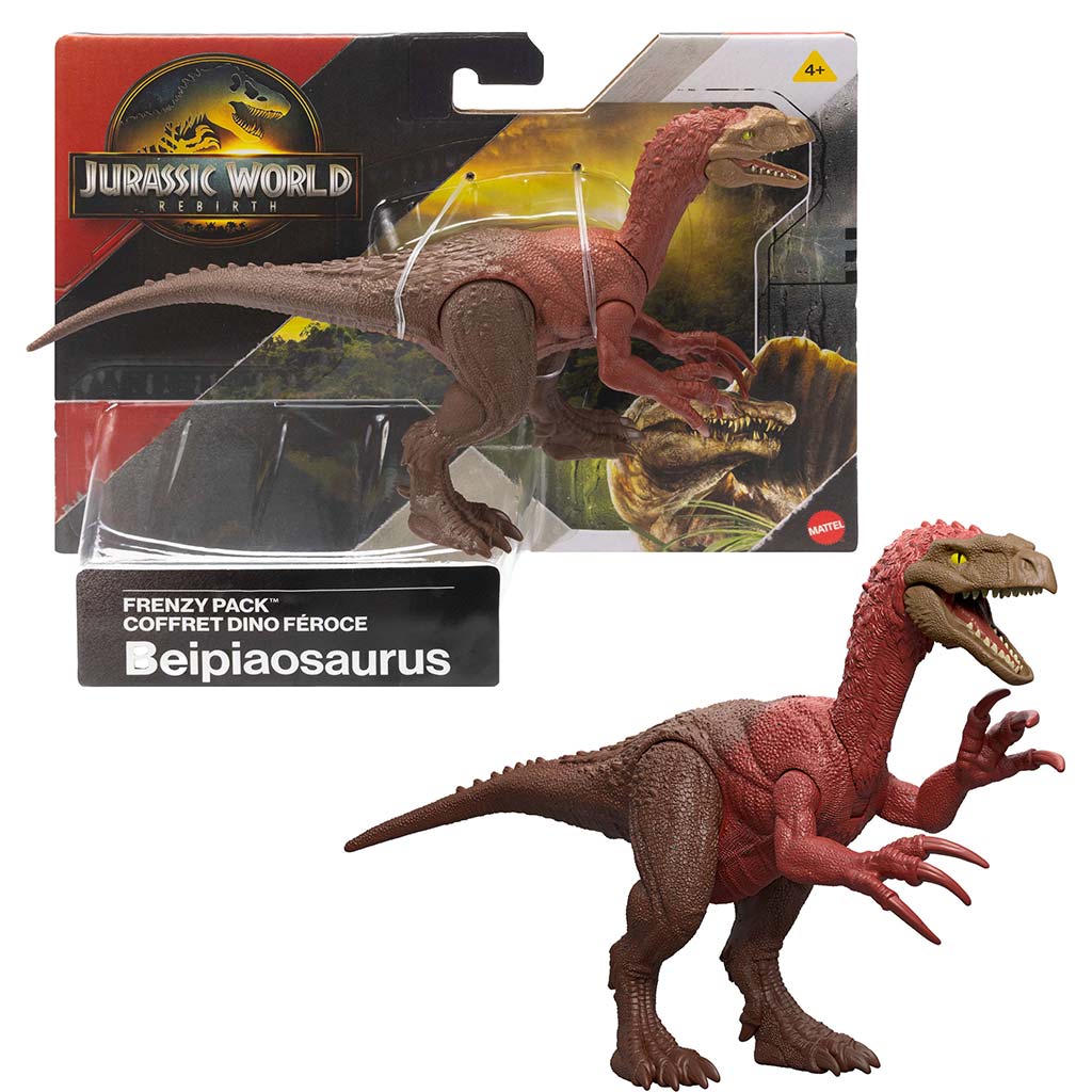 Jurassic World: Újjászületés Frenzy pack Beipiaosaurus dinoszaurusz figura - Mattel
