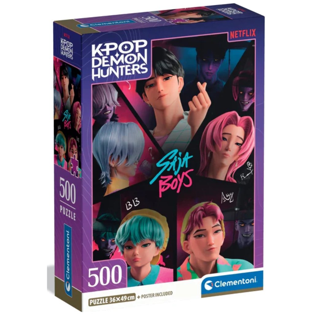 K-pop démonvadászok Saja Boys puzzle 500 db-os - Clementoni