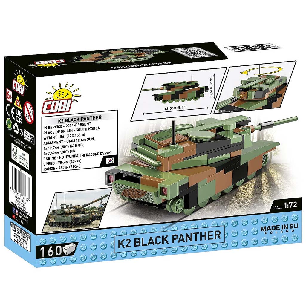 COBI: K2 Black Panther tank építőjáték (3107) kép 5