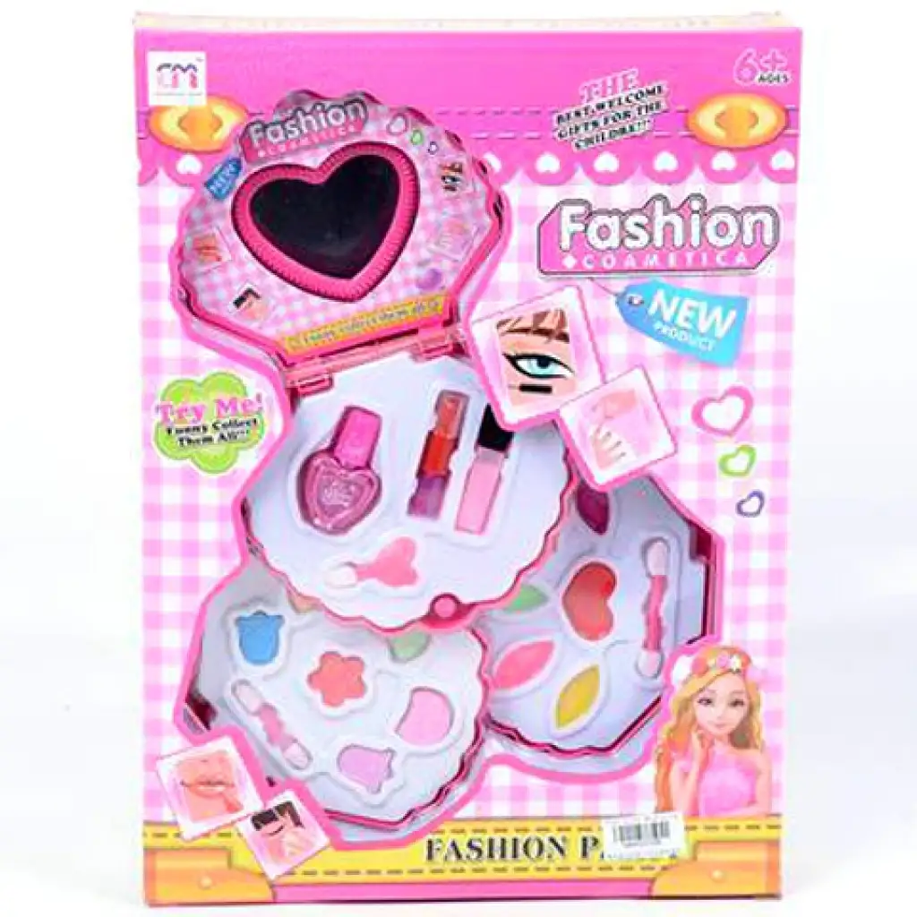 Kagyló alkú smink készlet tükörrel