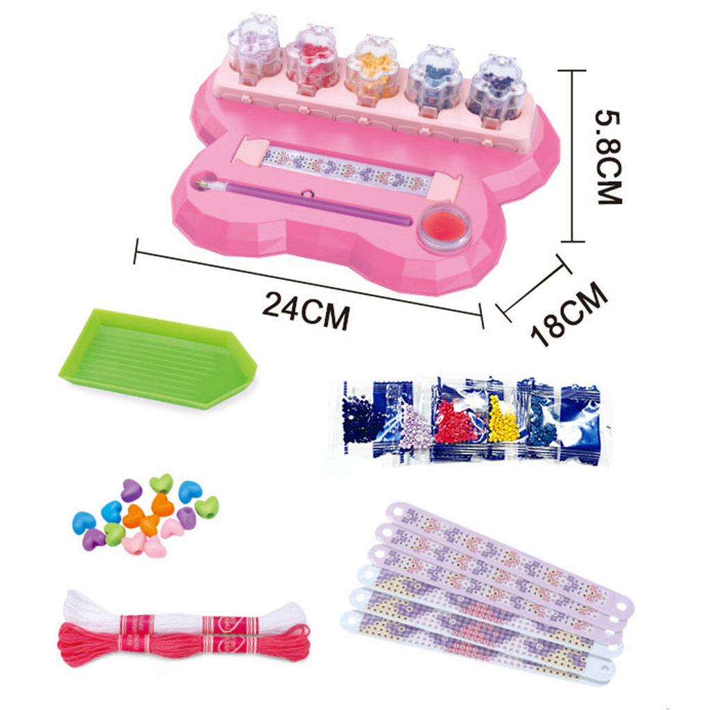 Luna: DIY gyémántszemes karkötő készítő kreatív szett kép 2